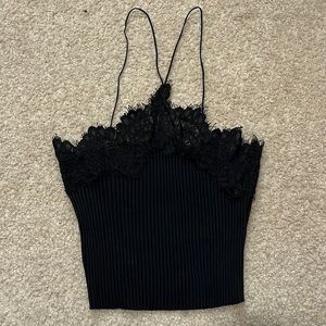 Zara black top size L